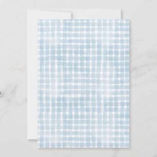 Activiteiten in de omgeving van Elegant Blue Gingh Kaart (Achterkant)