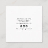 Activiteiten in de omgeving van Elegant Butterfly  Vierkante Visitekaartje (Achterkant)