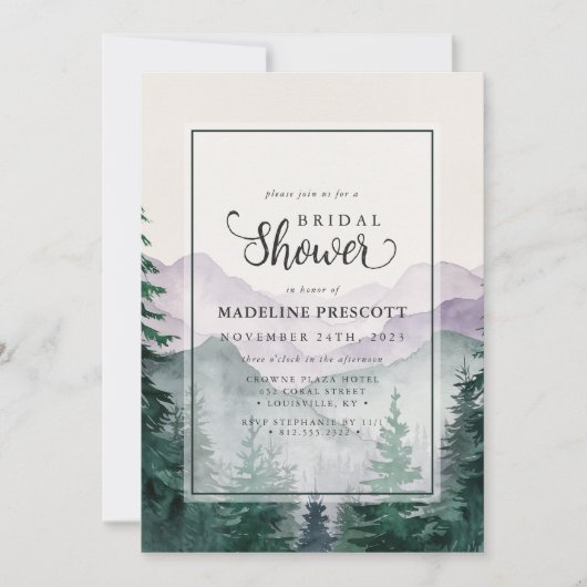 Activiteiten in de omgeving van Elegant Misty Moun Kaart (Voorkant)