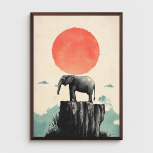 Activiteiten in de omgeving van Elephant on Rock A Poster