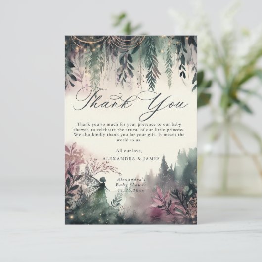 Activiteiten in de omgeving van Enchanted Forest F Bedankkaart (Staand voorkant)