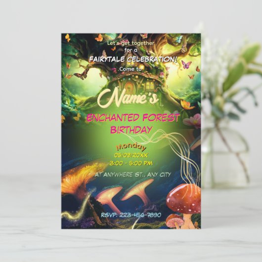 Activiteiten in de omgeving van Enchanted Forest F Kaart (Staand voorkant)