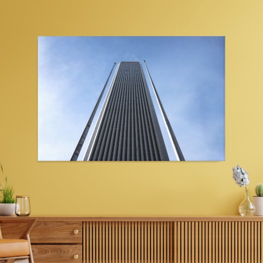 Activiteiten in de omgeving van Eon Center, Chicag Canvas Afdruk (Insitu (Woonkamer))