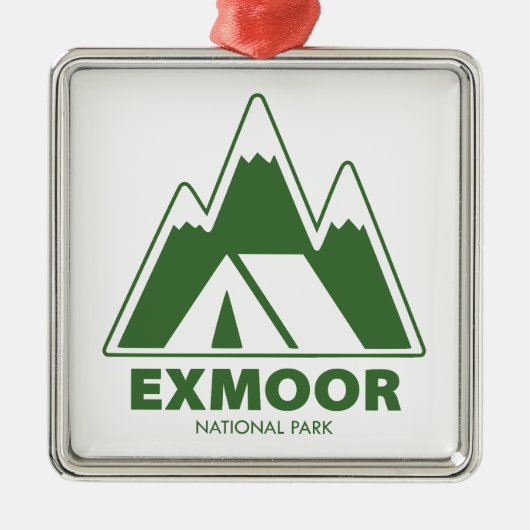 Activiteiten in de omgeving van Exmoor National Pa Metalen Ornament (Voorkant)