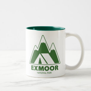 Activiteiten in de omgeving van Exmoor National Pa Tweekleurige Koffiemok