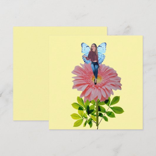 Activiteiten in de omgeving van Fairy on Pink Dais Notitiekaartje (Voorkant / Achterkant)