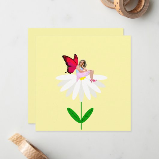 Activiteiten in de omgeving van Fairy on White Dai Notitiekaartje (Voorkant / Achterkant in situ)