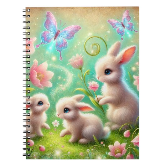 Activiteiten in de omgeving van Fantasy Spring Bun Notitieboek (Voorkant)