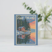 Activiteiten in de omgeving van Finland Lake Trave Briefkaart (Staand voorkant)