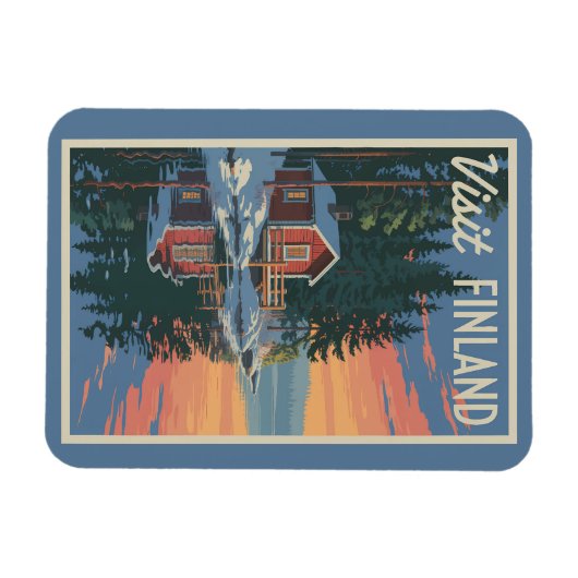 Activiteiten in de omgeving van Finland Lake Trave Magneet (Horizontaal)