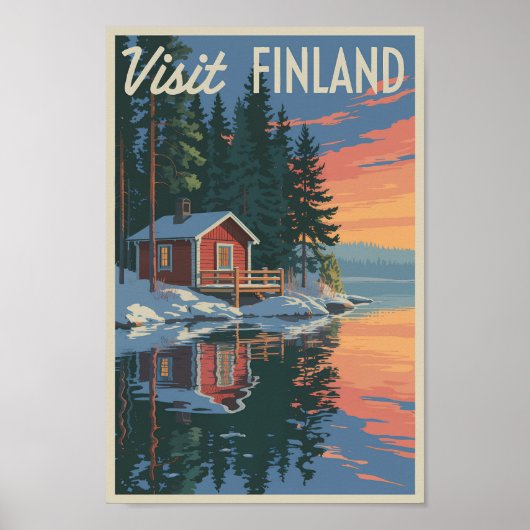 Activiteiten in de omgeving van Finland Lake Trave Poster (Voorkant)