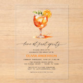 Activiteiten in de omgeving van First Spritz Oranj Acryl Uitnodigingen (Voorkant)