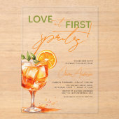 Activiteiten in de omgeving van First Spritz Oranj Acryl Uitnodigingen (Voorkant)