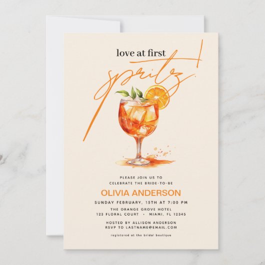 Activiteiten in de omgeving van First Spritz Oranj Kaart (Voorkant)