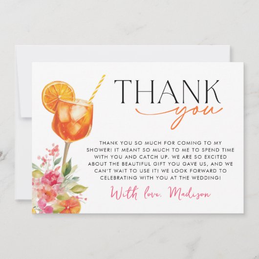 Activiteiten in de omgeving van First Spritz Vrijg Bedankkaart (Voorkant)