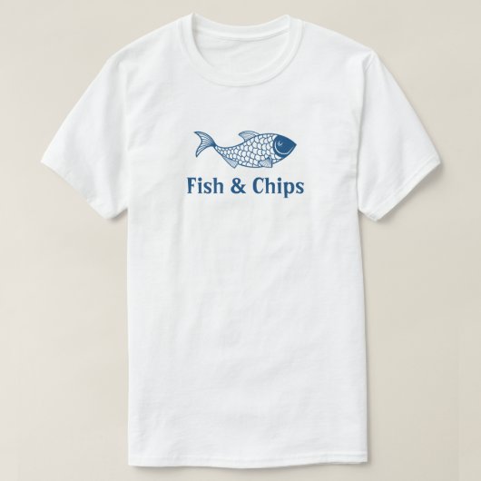 Activiteiten in de omgeving van Fish and Chips Res T-shirt (Design voorkant)