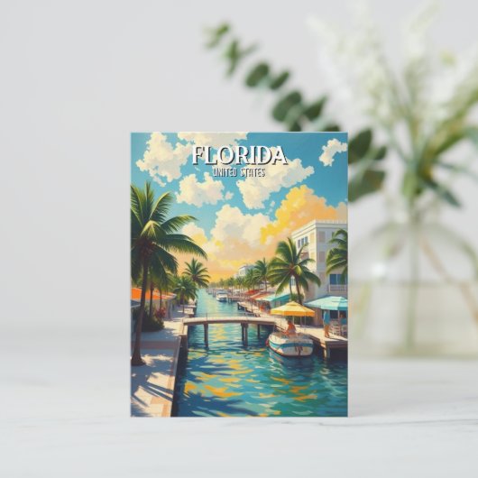 Activiteiten in de omgeving van Florida Palm Tree  Briefkaart (Staand voorkant)