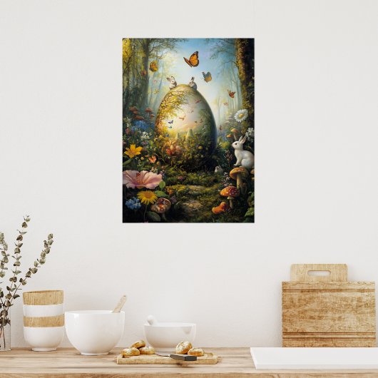 Activiteiten in de omgeving van Forest Easter Egg  Poster (Keuken)