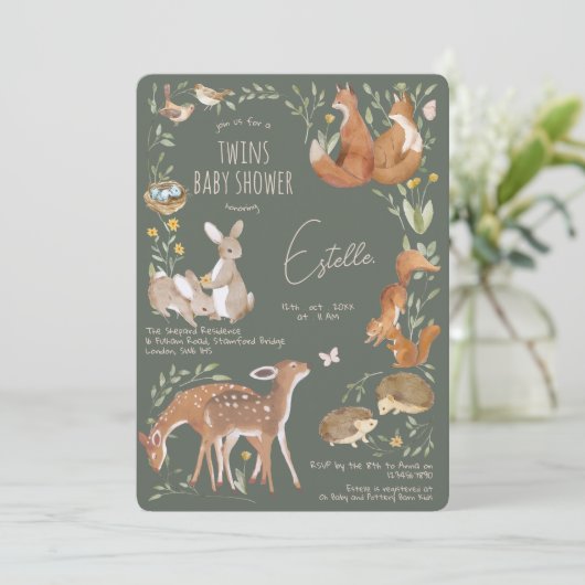 Activiteiten in de omgeving van Forest Friends Twi Kaart (Staand voorkant)