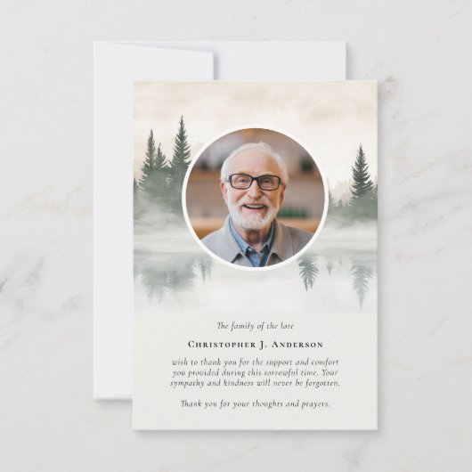 Activiteiten in de omgeving van Forest Lake Photo Bedankkaart (Voorkant)