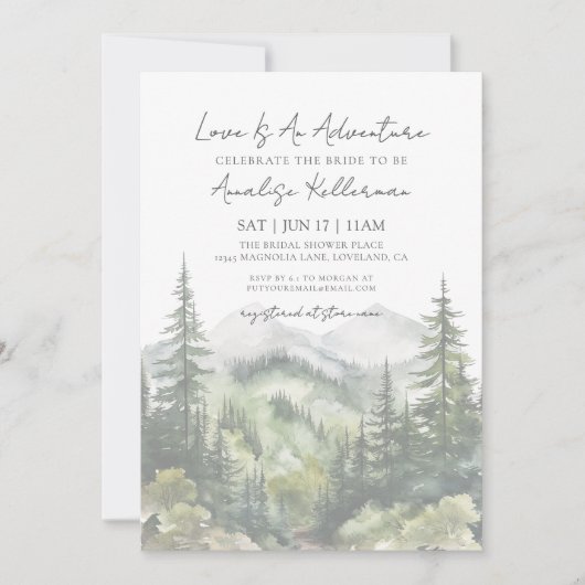 Activiteiten in de omgeving van Forest Mountain Ad Kaart (Voorkant)