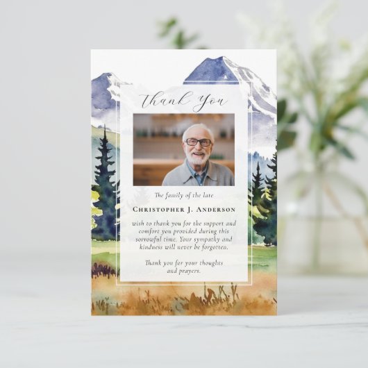 Activiteiten in de omgeving van Forest Mountain Ph Bedankkaart (Staand voorkant)