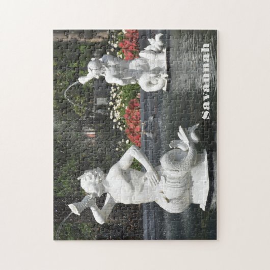 Activiteiten in de omgeving van Forsyth Park Fount Legpuzzel (Verticaal)