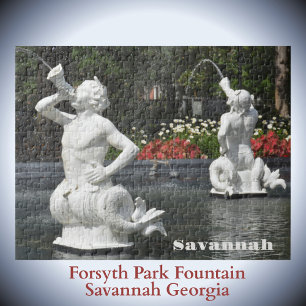 Activiteiten in de omgeving van Forsyth Park Fount Legpuzzel