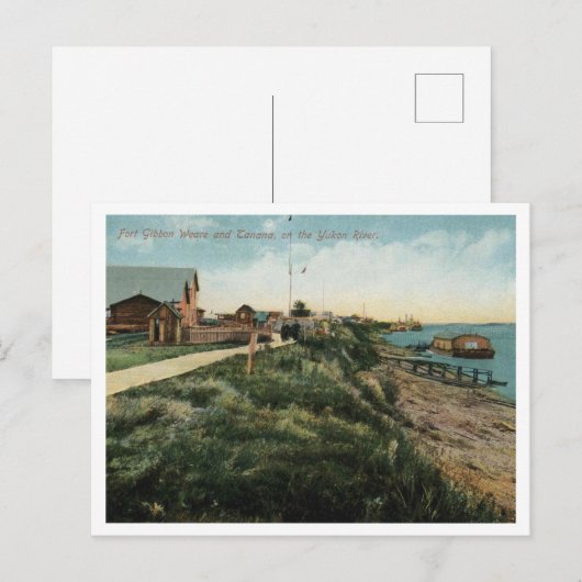 Activiteiten in de omgeving van Fort Gibbon Weare, Briefkaart (Voorkant / Achterkant)