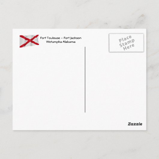 Activiteiten in de omgeving van Fort Jackson Wetum Briefkaart (Achterkant)