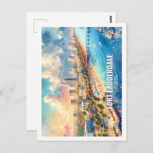 Activiteiten in de omgeving van Fort Lauderdale Fl Briefkaart (Voorkant / Achterkant)