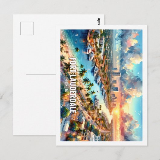 Activiteiten in de omgeving van Fort Lauderdale Fl Briefkaart (Voorkant / Achterkant)