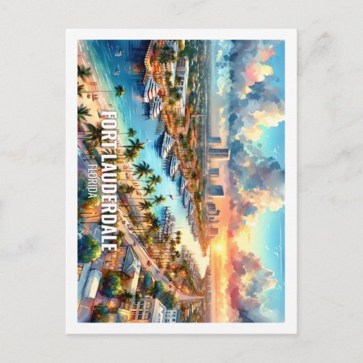 Activiteiten in de omgeving van Fort Lauderdale Fl Briefkaart (Voorkant)