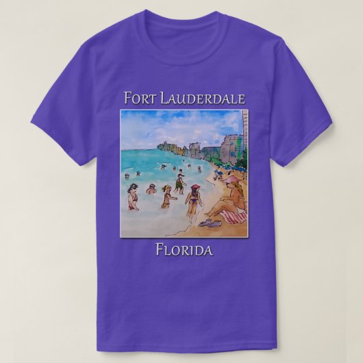 Activiteiten in de omgeving van Fort Lauderdale Fl T-shirt (Design voorkant)
