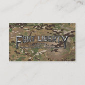 Activiteiten in de omgeving van Fort Liberty  Camo Visitekaartje (Achterkant)