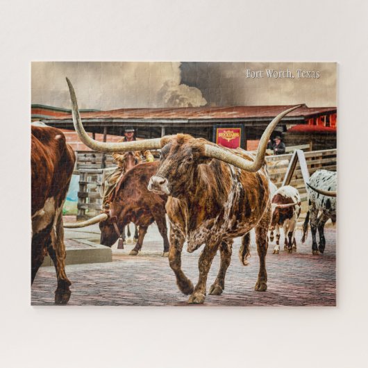 Activiteiten in de omgeving van Fort Worth Cattle  Legpuzzel (Horizontaal)