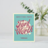 Activiteiten in de omgeving van Fort Worth Texas H Briefkaart (Staand voorkant)