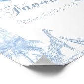 Activiteiten in de omgeving van Fovors Blue Toile  Poster (Hoek)