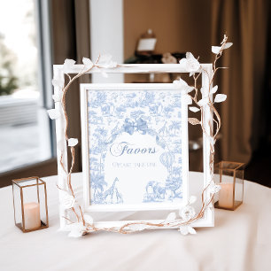 Activiteiten in de omgeving van Fovors Blue Toile  Poster