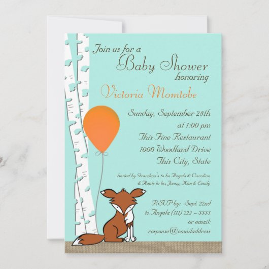 Activiteiten in de omgeving van Fox Balloon and Bi Kaart (Voorkant)