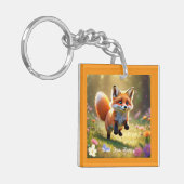 Activiteiten in de omgeving van Fox Pup's Meadow F Sleutelhanger (Voorkant Links)