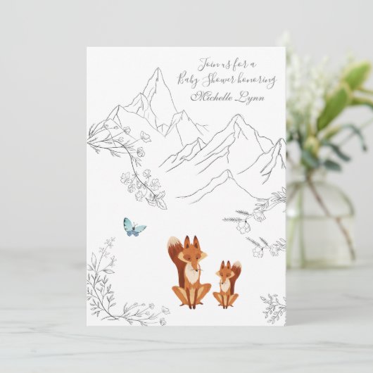 Activiteiten in de omgeving van Foxes and Butterfl Kaart (Staand voorkant)