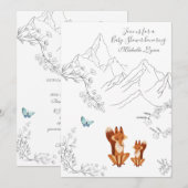 Activiteiten in de omgeving van Foxes and Butterfl Kaart (Voorkant / Achterkant)