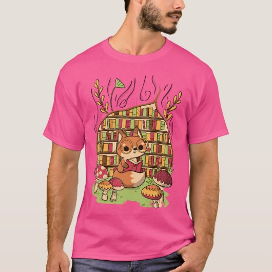 Activiteiten in de omgeving van Fox's Cozy Library T-shirt (Voorkant)