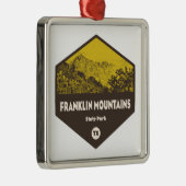 Activiteiten in de omgeving van Franklin Mountains Metalen Ornament (Rechts)