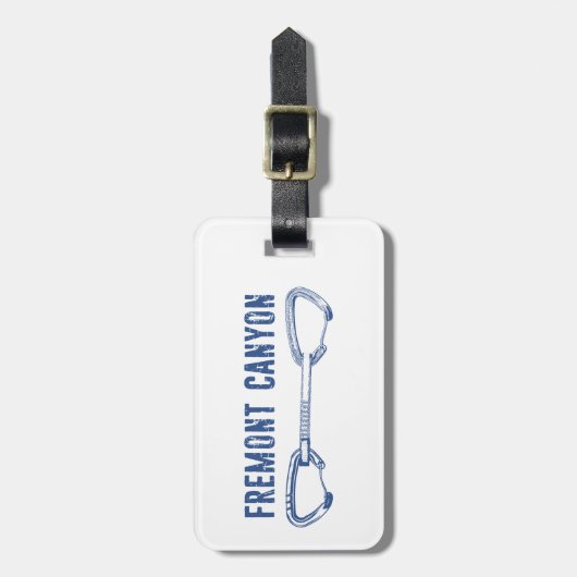 Activiteiten in de omgeving van Fremont Canyon Wyo Bagagelabel (Voorkant verticaal)