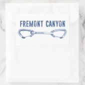 Activiteiten in de omgeving van Fremont Canyon Wyo Rechthoekige Sticker (Tas)