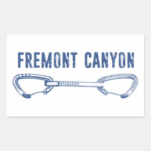 Activiteiten in de omgeving van Fremont Canyon Wyo Rechthoekige Sticker (Voorkant)