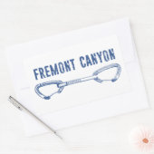 Activiteiten in de omgeving van Fremont Canyon Wyo Rechthoekige Sticker (Envelop)