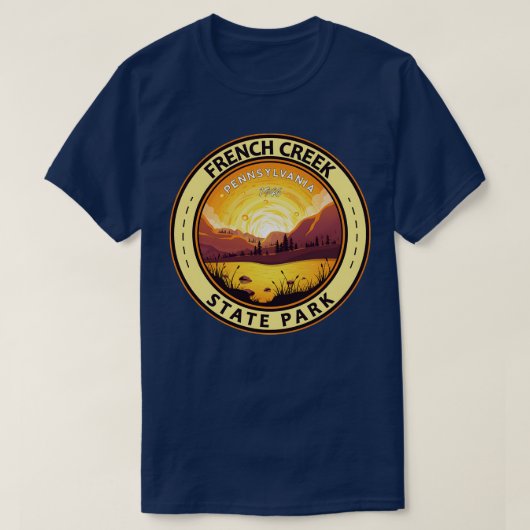 Activiteiten in de omgeving van French Creek State T-shirt (Design voorkant)